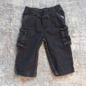 Garanimals Black Cargo Jeans Size 12 Months
